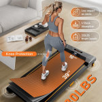 Caminadora para caminar para usar debajo del escritorio para el hogar y la oficina con control remoto, portátil de 2.5 caballos de fuerza para caminar, trotar, correr en pantalla LED - Imagen 2