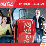 Coca Cola Maleta de equipaje de mano con ruedas giratorias de 21 pulgadas, con ruedas de Coca Cola, maleta rígida con ruedas - Imagen 7