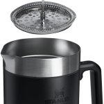 Cafetera STANLEY clásica de prensa francesa que se mantiene caliente, 48 onzas, infusión de 5 minutos, 4 horas de calor, filtro de malla para posos de café, prensa francesa de acero inoxidable aislada - Imagen 2