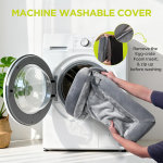 Camas ortopédicas para perros grandes y medianos, gran cama tipo sofá con refuerzo de espuma viscoelástica impermeable para mascotas con funda extraíble lavable, 36 x 27 pulgadas - Imagen 2