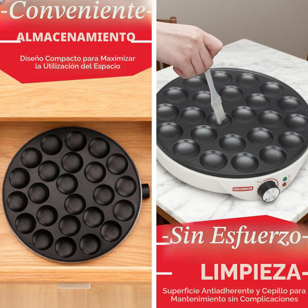Máquina para Hacer Mini Panqueques de 24 Ranuras - Imagen 2