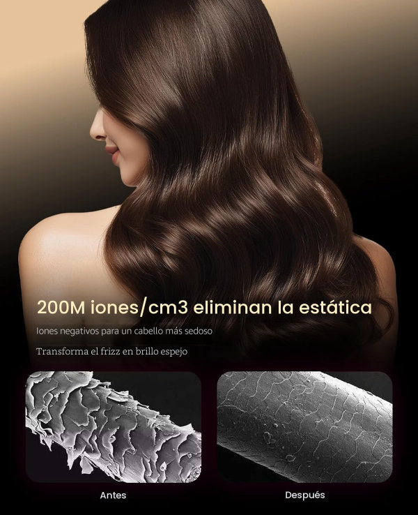 Secador de pelo, CONFU con difusor, profesional 21000PRM, iónico negativo portátil ligero de secado rápido, difusor de pelo para cabello rizado - Imagen 3