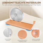 Rebanadora de pan manual con manivela, pan casera clásica para masa madre casera,giratoria con grosor ajustable, acero inoxidable de alta calidad y potentes ventosas - Imagen 3