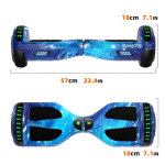 Patineta Hoverboard de 6.5" para Niños, Edades 6+, 3 Modos de Velocidad, 7.5 Mph y 7.5 Miles, con Rueda Autoequilibrante - Imagen 2
