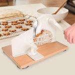 Rebanadora de pan manual con manivela, pan casera clásica para masa madre casera,giratoria con grosor ajustable, acero inoxidable de alta calidad y potentes ventosas - Imagen 4